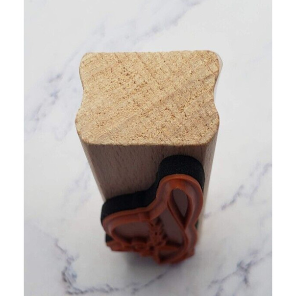 Mary Engelbreit Spring Gardening Sun Hat Wood Mounted Rubber Stamp - Picture 5 of 7